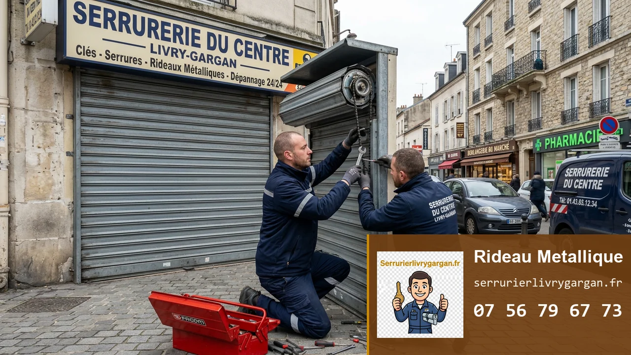 Rideau métallique en panne à Livry-Gargan : causes, dépannage et prix